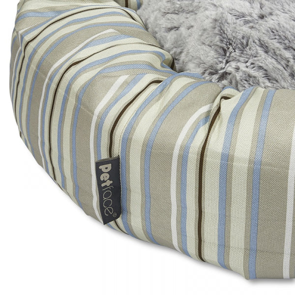 Sandpiper Stripe Round Bed
