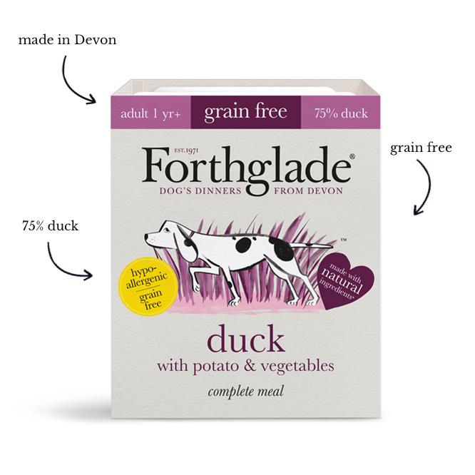 Forthglade Complete Meal Gf Adult Duck Potato & Veg 395g