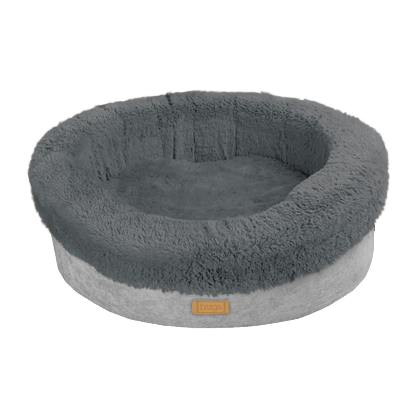 Deluxe Donut Dog Bed Pebble