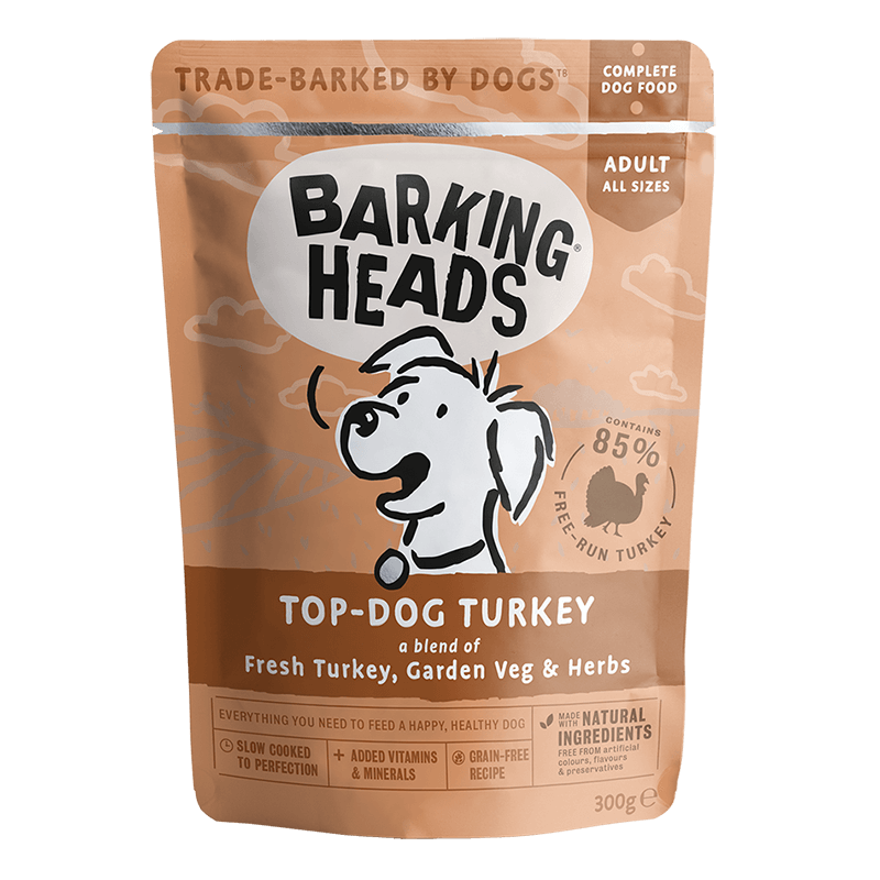 Barking Heads Top Dog Turkey 300g