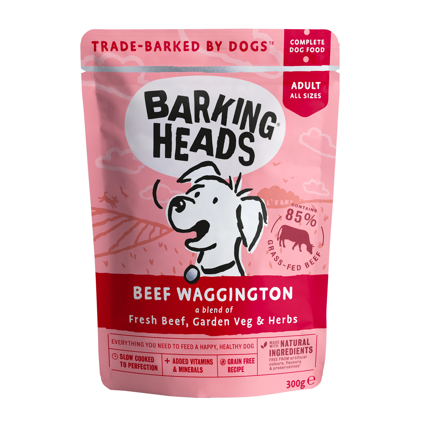 Barking Heads Beef Waggington 300g