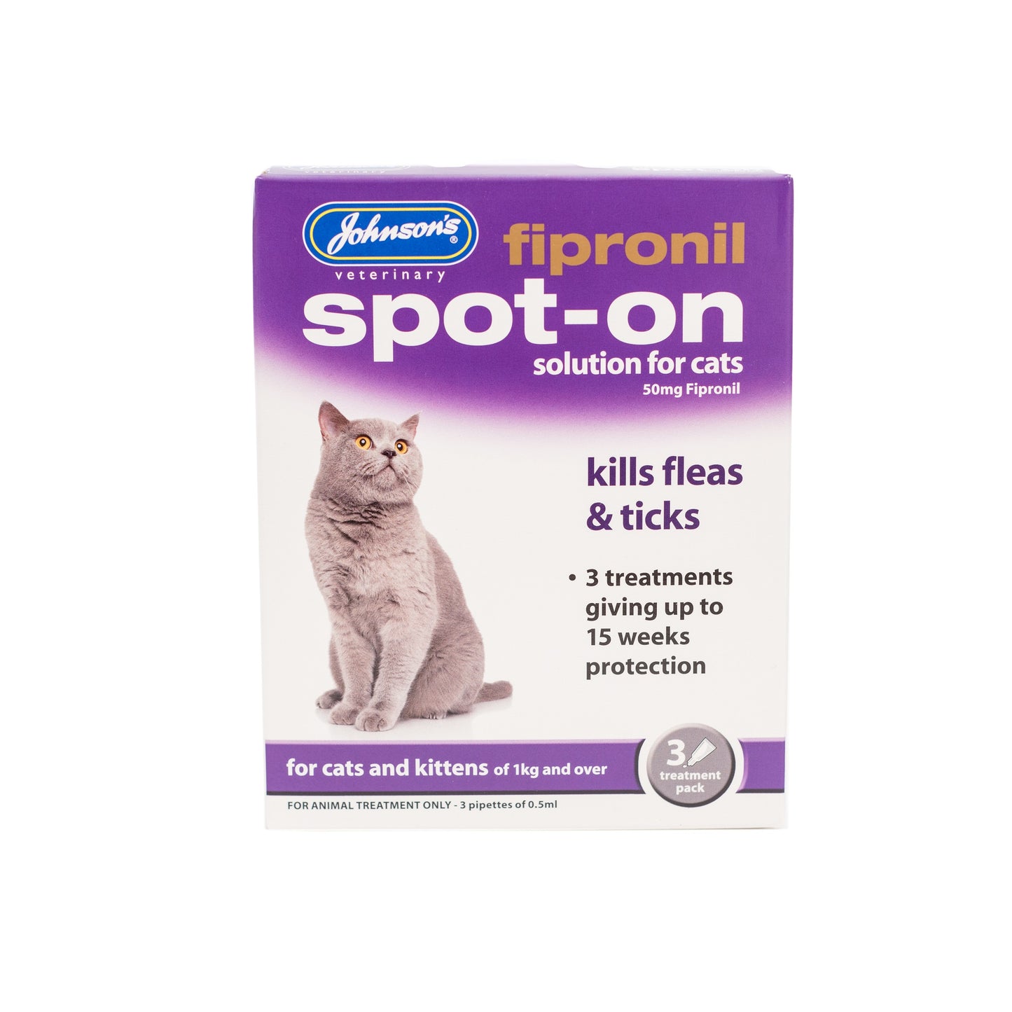 Fipronil Spot-on For Cats 3 Vial Pack