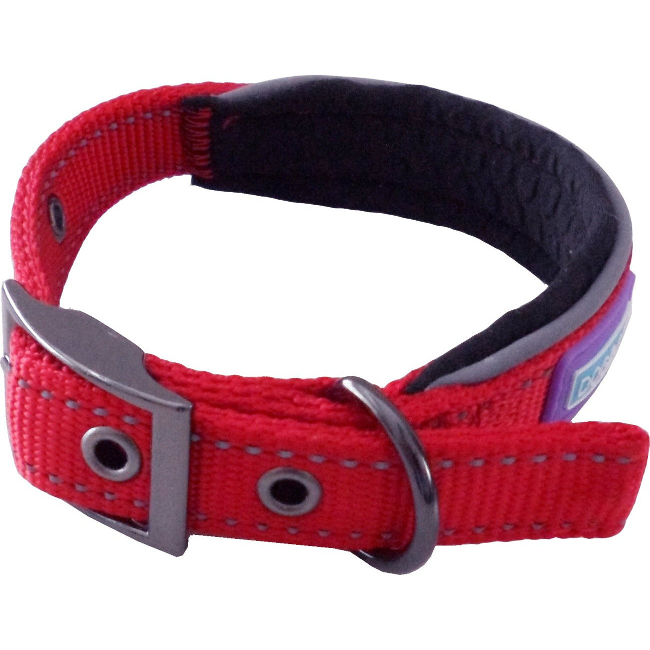 Padded Reflective Collar Red