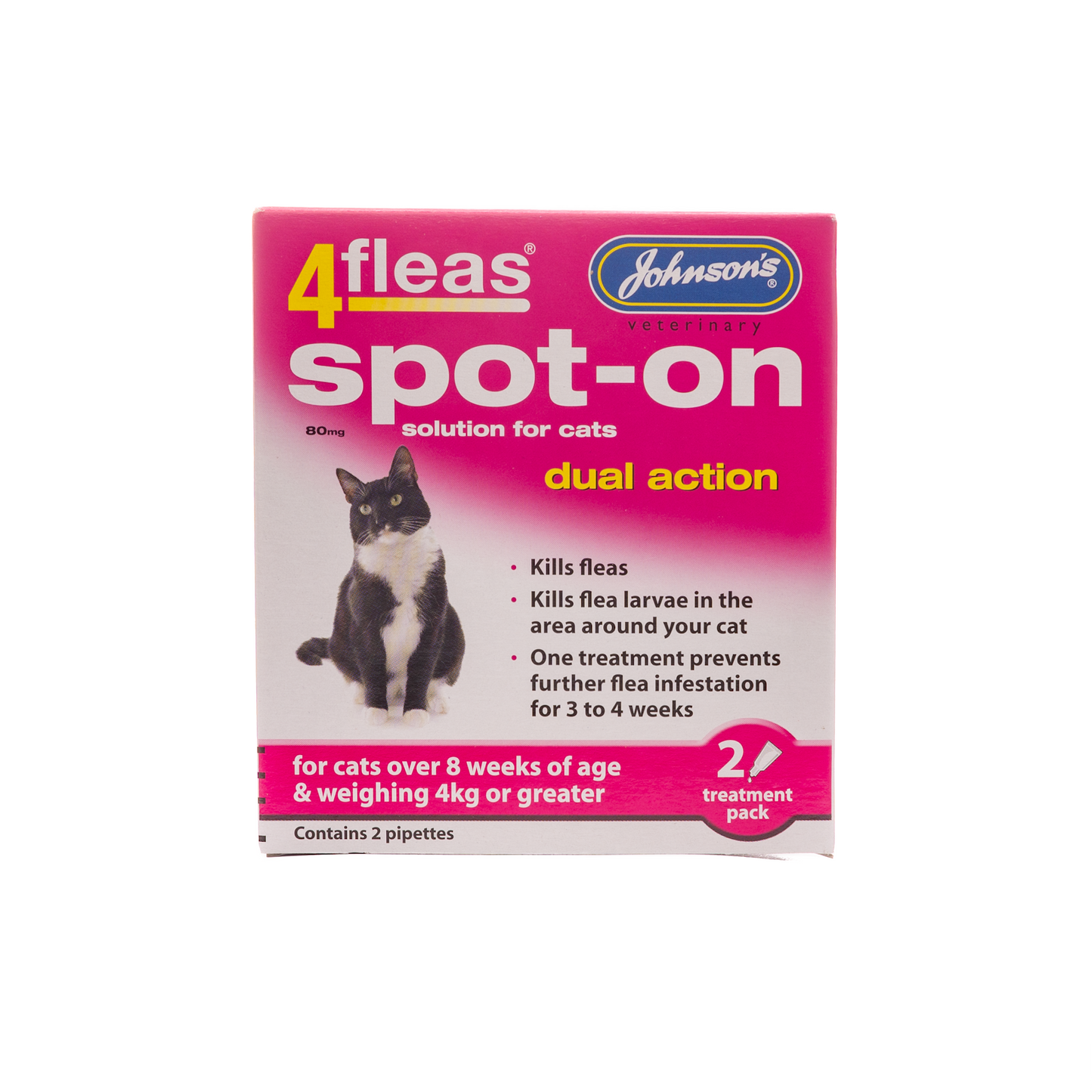 4fleas Spot-on Cat 2 Vial Pack