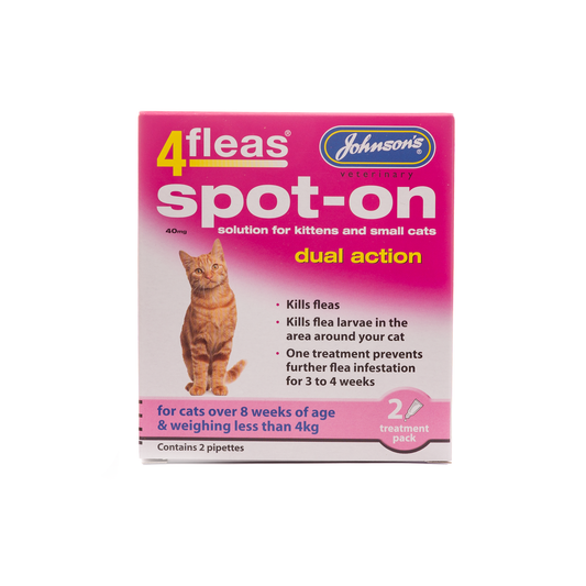 4fleas Spot-on Kitten 2 Vial Pack
