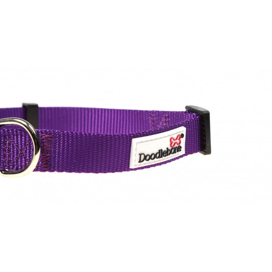 Doodlebone Bold Nylon Collar Purple Extra Large 25mm X60-75cm