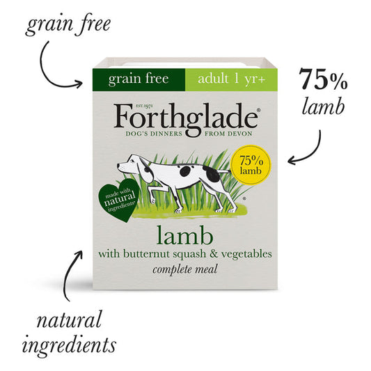 Forthglade Complete Meal Gf Adult Lamb Butternut Squash & Veg 395g