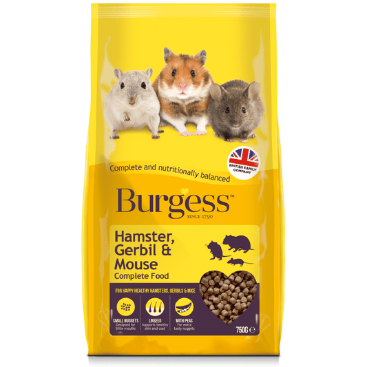 Burgess Hamster, Gerbil & Mouse Nuggets 750g