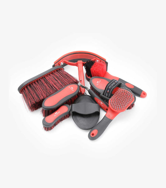 Soft-Touch Grooming Set - Red & Black