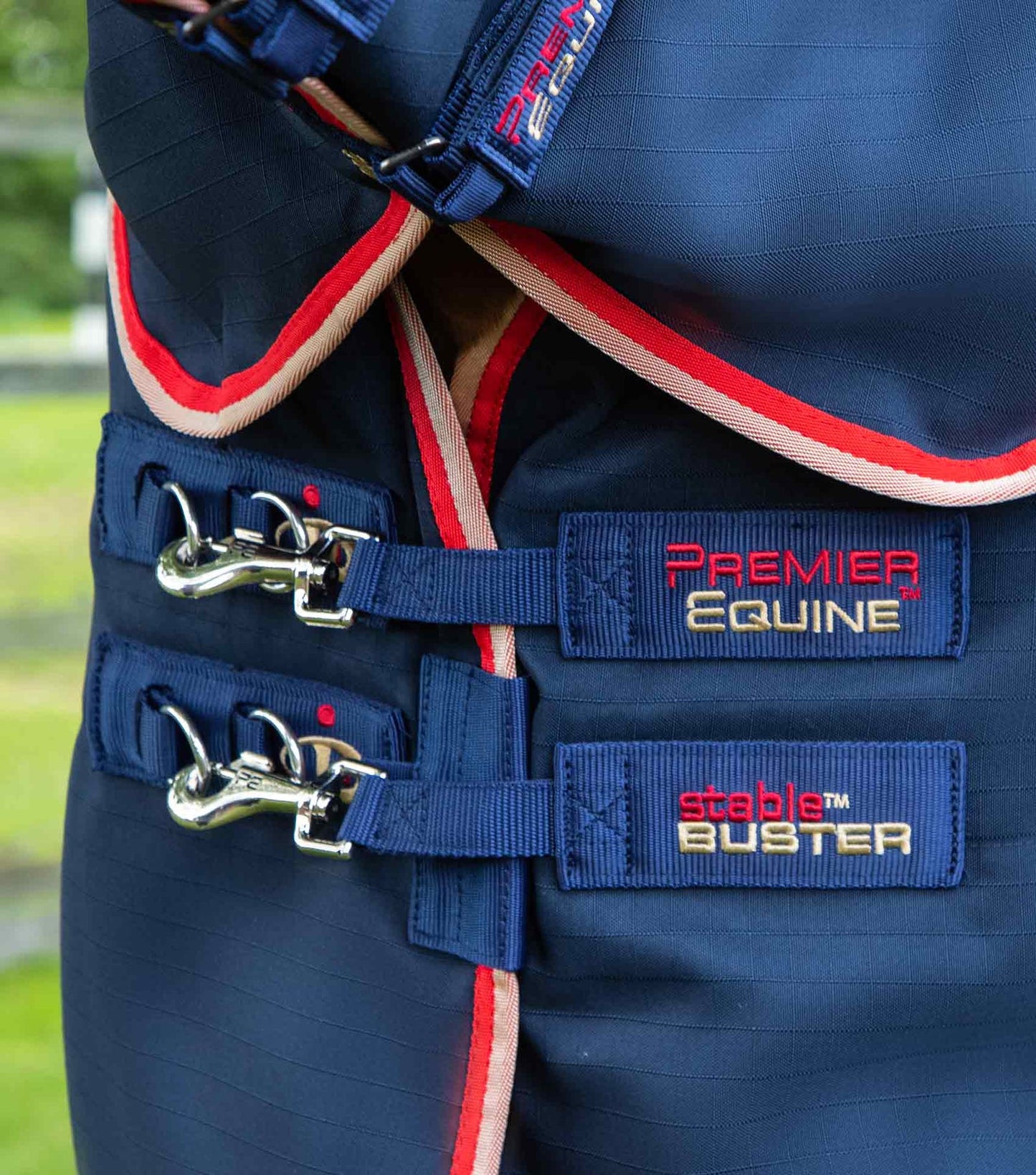Premier Equine Stable Buster Lite 100g Stable Rug with Neck Cover