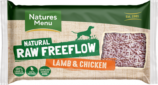 Natures Menu Dog Raw Frozen Free Flow Chicken & Lamb 2kg