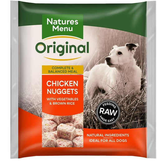 Natures Menu Dog Raw Frozen Complete Nuggets Chicken 1kg