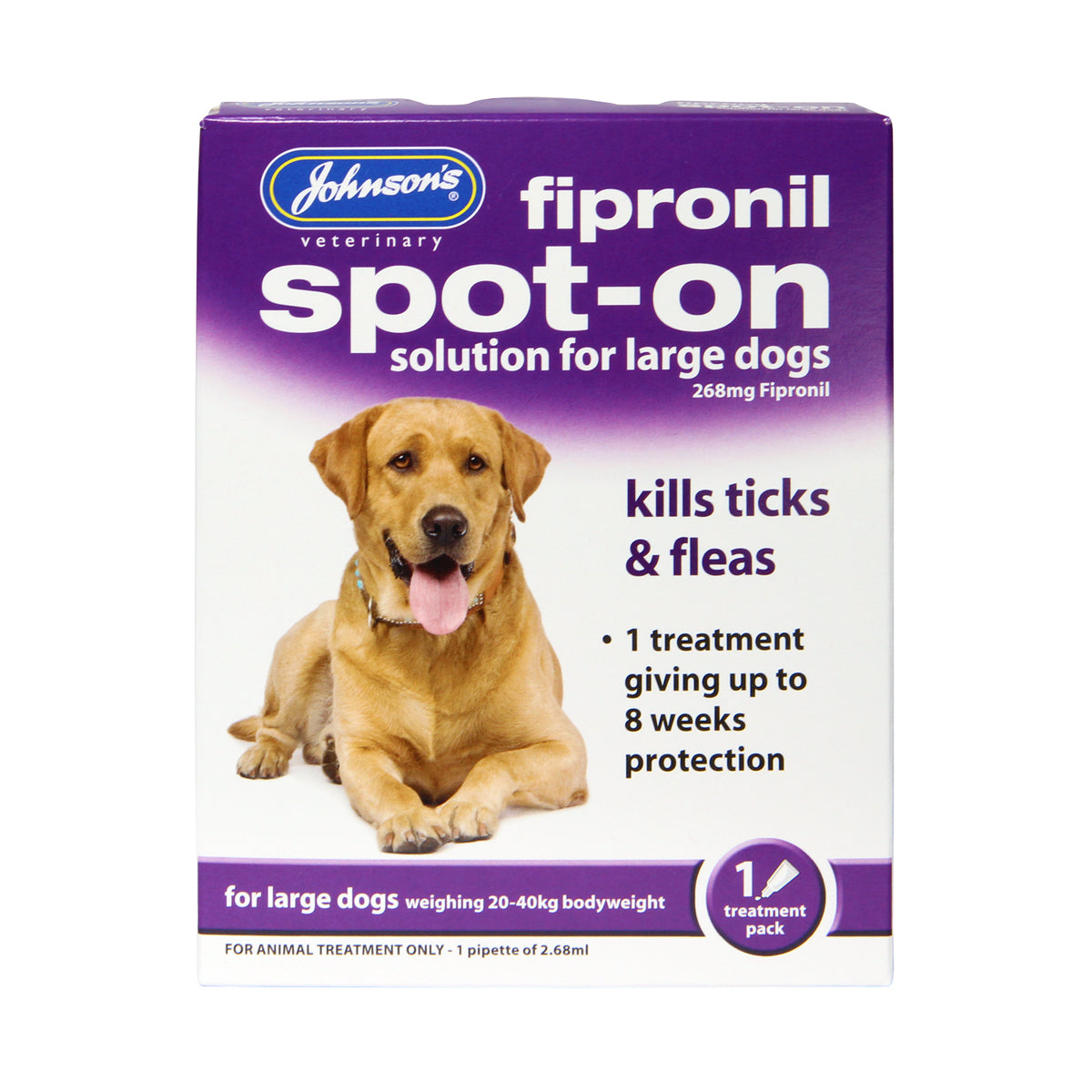 Fipronil Spot-on For Large Dogs 1 Vial Pack