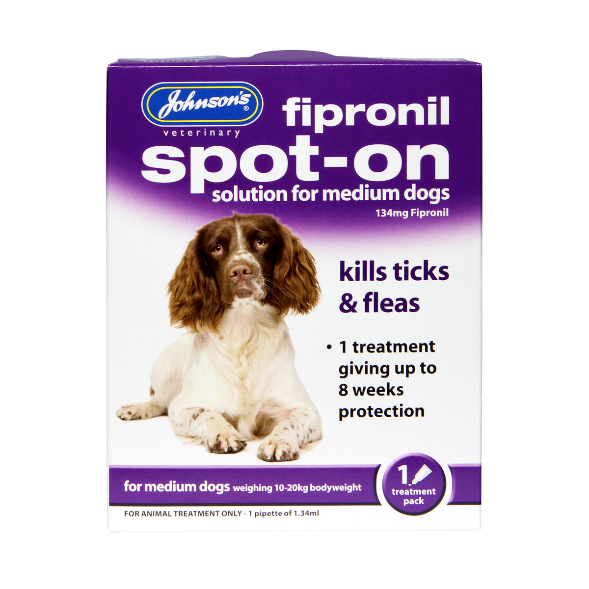 Fipronil Spot-on For Medium Dogs 1 Vial Pack